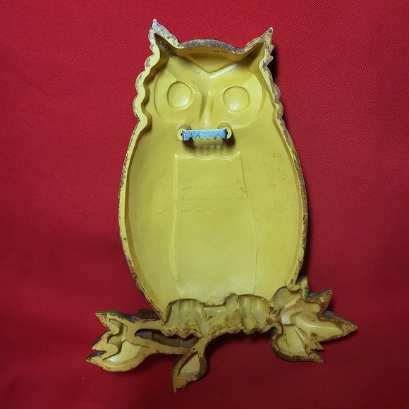 VTG Homco Plastic Owl Wall Hanging Plaque Decor - Picture 5 of 13
